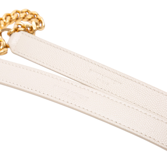 Pre-Loved Saint Laurent Medium Grain De Poudre Triquilt Monogram Envelope Bag - Picture 10 of 11